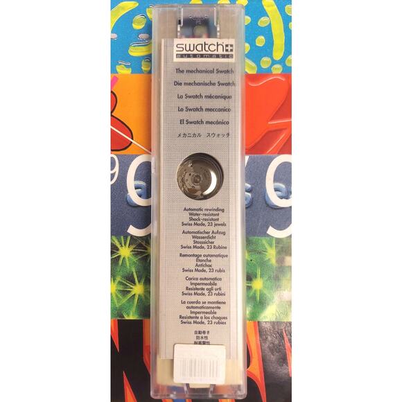 Swatch watch TIME & STRIPES SAN105 1994 Automatic Swiss Made Quartz Unisex - Picture 9 of 9